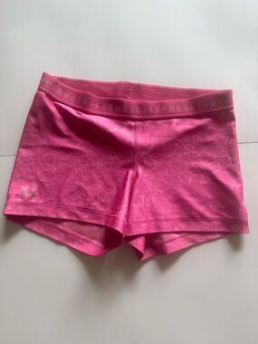 Under Armour Women’s Hot Pink Floral-Print Athletic Shorts